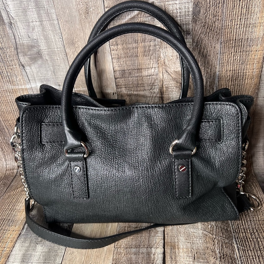 Michael Kors black soft leather Hamilton Satchel Handbag - Picture 3 of 15